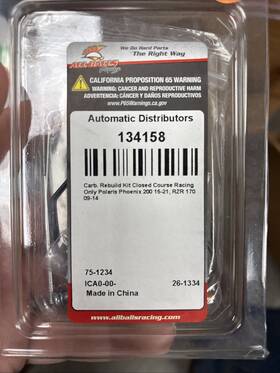134158 All Balls Racing - Carb Rebuild Kit