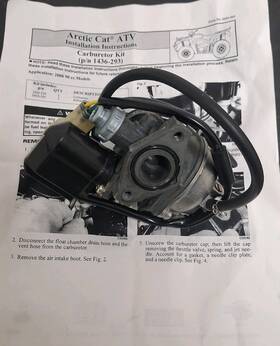 1436-293 Arctic Cat Oem Keihin 19mm Carburetor - 2006-2020 90 Dvx Utility
