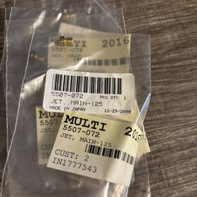 5507-072 Arctic Cat New Artic Jet Rnd Main #125 Nos Oem Acjb