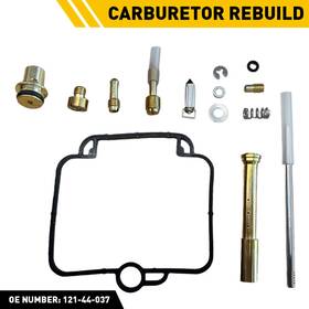 121-44-037 Auxito For 1998-2001 Yamaha Yfm 600 Grizzly Shindy Carburetor Carb Rebuild Kit Fits All