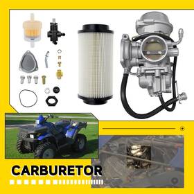 Hyq-atp330-04-05 Auxito Carburetor For Polaris Sportsman 500 4x4 Ho 2001-2005 2010 2011 2012 &air Filter