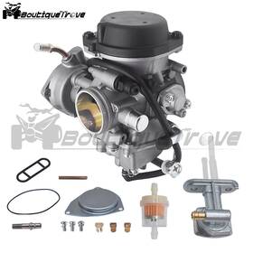 Bou240856 Boutiquetrove Carburetor Carb For Suzuki Ltz400 Ltz 400 Quad With Fuel Valve Petcock 2003-2007