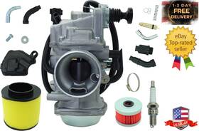 Branded 768432420512 Trx300 Carburetor Honda Trx300fw Fourtrax Atv 1988-2000 With Filters And Spark