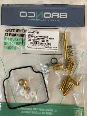 Au-07427 Bronco Carburetor Repair Kit Polaris Ranger/sportsman/trail