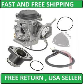 Ca109a2005 Caltric Carburetor And Intake Boot Joint Fits Yamaha Grizzly 450 Yfm450 4x4 2007 - 2014