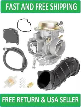 Ca129a2016 Caltric Carburetor And Airbox Air Intake Boot For Polaris Ranger 500 2x4 4x4 6x6 2004-06
