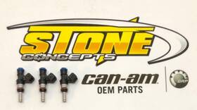 420874845 Can-am Oem 2017-2024 Maverick X3 Max Turbo Fuel Injector Qty 3 Set