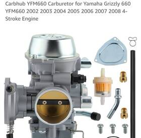 Carbhub 710050251276 Carburetor For Yamaha Grizzly 660 Yfm660 2002-2008 New Carb Fast Shipping