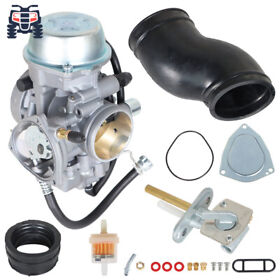Amp2235024 Carburetor Intake Manifolds Fuel Petcock For 2000 Yamaha Grizzly 600 Yfm600f 4x4