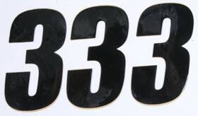 45-24-3 Dcor Number Pack Universal Mx Motocross Atv 3 Black Size 4