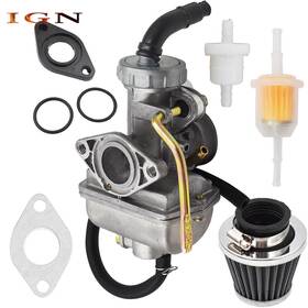 Ign785438 Genrics Carburetor Pz20 49cc 70cc 90cc 100cc 110cc 125cc For Coolster Nst Atv Carb