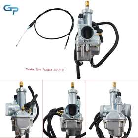 Gre34150 Greatparts Carburetor And Throttle Cable For Kawasaki Bayou 220 Klf220a 1992