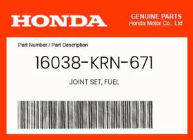 16038-krn-671 Honda Genuine Joint Set Fuel -