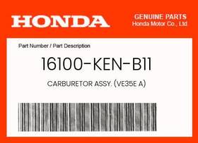 16100-ken-b11 Honda Genuine Carburetor Assy. Ve35e A -