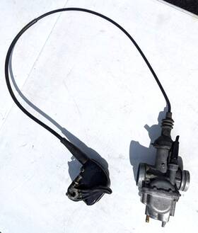 Lf220ae672278 Kawasaki 1992 Bayou 220 Mikuni Carburetor With Thumb Throttle And Cable