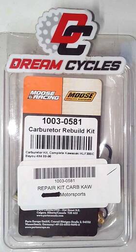 1003-0581 Kawasaki / Moose Racing Carburetor Rebuild Kit Klf300c Bayou 4x4 1989
