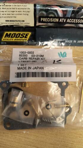 1003-0002 Moose Carburetor Repair Kit - Suzuki Lt80 1987-1998