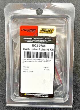 1003-0788 Moose Racing Carburetor Reuild Kit Honda Ft01-03 Xr100r Ft04-13 Crf100f New