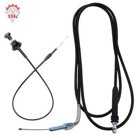 0487-001 Motorcyclejik Carburetor Choke Cable/throttle Cable Fits Arctic Cat Bearcat 400 454 1996