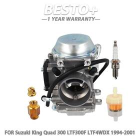 Btp1450p Munirater New Carburetor Carb Kit For Suzuki King Quad 300 Ltf300f Ltf4wdx 1994-2001 Atv
