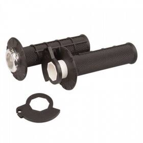 H36hwb Odi V2 Half Waffle Mx Lock-on Grips Black For Atv/utv