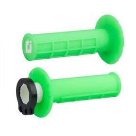 H36hwn Odi V2 Half Waffle Mx Lock-on Grips Fluorescent Green For Atv/utv