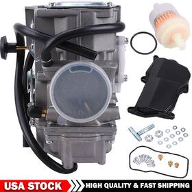Drs16007ym-2 Oumurs Carburetor And Fuel Filter For 1993-1998 Yamaha Kodiak 400 Yfm400fw 4x4 Atv Carb