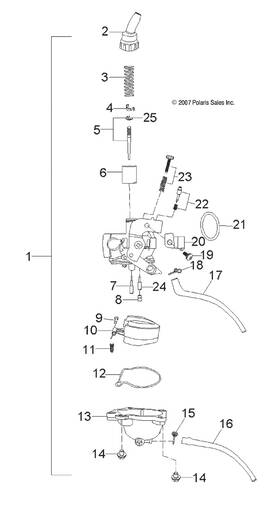 0453965 Polaris Carburetor Pilot Jet Predator 50 Genuine Oem Part Qty 1