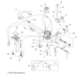 2203523 Polaris Float Needle/seat Kit Fcr Genuine Oem Part Qty 1