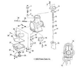 3130132 Polaris Hex Head Main Jet #290 Genuine Oem Part Qty 1