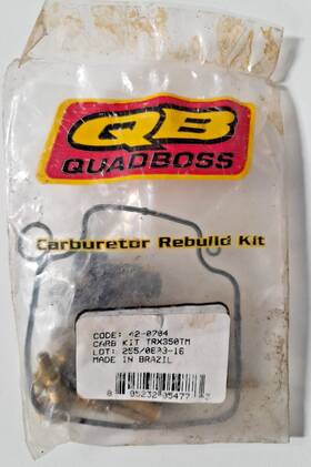 42-0704 Quadboss Carburetor Carb Rebuild Kit - Honda Trx350tm Atv