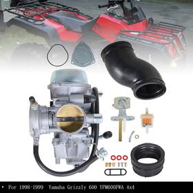 Tl25398q Roadboost Carburetor&intake Manifolds For 1998-1999 Yamaha Grizzly 600 Yfm600fwa 4x4 Usa
