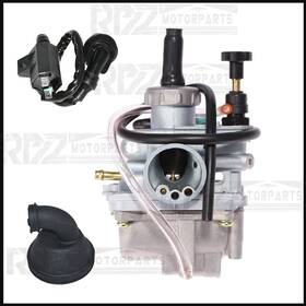 Rpz Motorparts 735106413958 Carburetor Intake Manifold Ignition Coil Fit For Suzuki Quadsport 80 1987-2006
