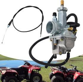 Seb-6185496-515777-le Seblaff Carburetor And Throttle Cable Replacement For Bayou 220 250 Klf220 Klf250a