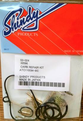 03-024 Shindy Carburetor Carb Rebuild Kit Honda Atc110 Atc 110 1984-85 4-stroke