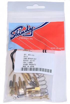 03-113 Shindy Kawasaki Kvf 650 Prairie 2002-2009 Carburetor Carb Rebuild Kit