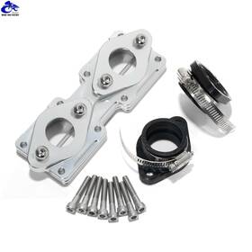 Zh-atv-000005-sil-61-85 Tarazon Billet For Yamaha Banshee 350 Intake Manifolds Boots 26mm 28mm Carbs Car G2u