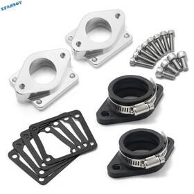 Zh-atv-000056-sil-ef-213 Tarazon For Yamaha Banshee 350 Billet Intake Manifolds Boots 33 34 35mm Carb Carburetors