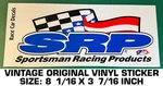 Je Pistons Sportsman Racing Products - Vintage Original Vinyl Decal Sticker. Fixed Price $8.60.