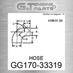 GG170-33319 Hose Fits John Deere (surplus Open Box). Fixed Price $118.93.