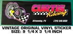 Curtis Racing - Vintage Original Decal Sticker Kittanning, Pa. Fixed Price $9.51.