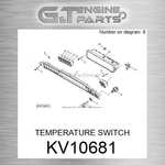 KV10681 Temperature Switch Fits John Deere (surplus Open Box). Fixed Price $49.24.