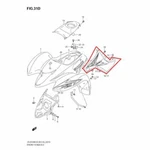 New Oem Suzuki Quadsport 250 Lt-z Left Side Cover Panel Yellow. Fixed Price $154.95.