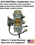 Atv 700CC, Carburetor, Replaces Hisun Part# 16100-003-0000, PD42J. Fixed Price $179.99.