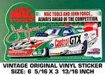 Mac Tools John Force - Vintage Original Vinyl Decal Sticker Drag Racing. Fixed Price $9.48.