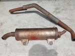 03-13 Kawasaki Prairie 360 4X4 Full Exhaust Header Pipe Muffler. Fixed Price $265.00.
