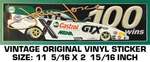 John Force Nhra Drag Racing 100 Wins - Vintage Original Vinyl Decal Sticker. Fixed Price $6.56.