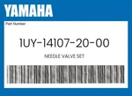 Yamaha Genuine Needle Valve Set 1UY-14107-20-00. Fixed Price $40.93.
