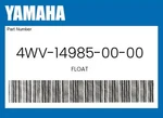 Yamaha Genuine Float 4WV-14985-00-00. Fixed Price $82.81.
