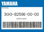 Yamaha Genuine Switch Assy 3GG-8259E-00-00. Fixed Price $403.68.